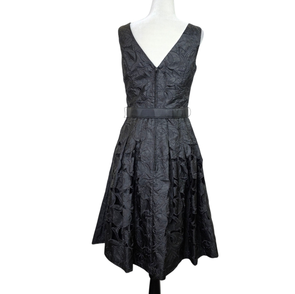 Betsey Johnson Laser Cut A-line dress with belt - Picture 2 of 12